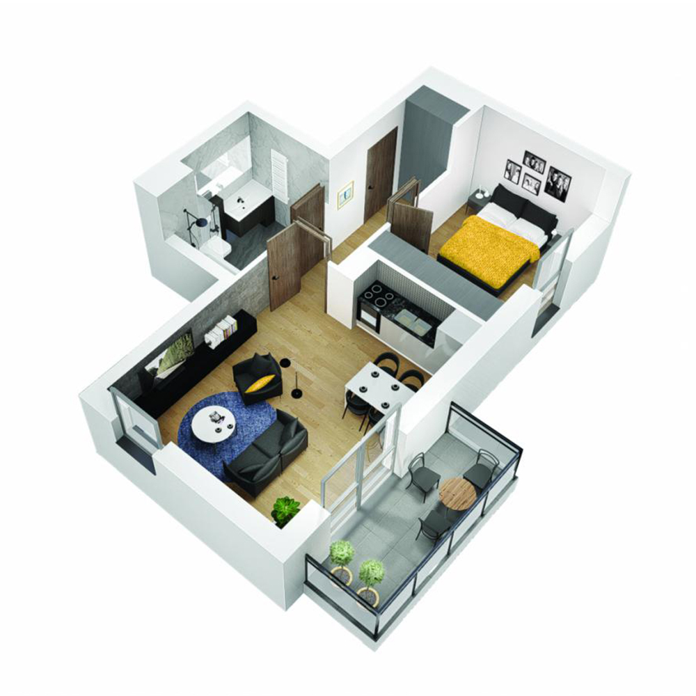 Mieszkanie 2-pokojowe OU-6-16